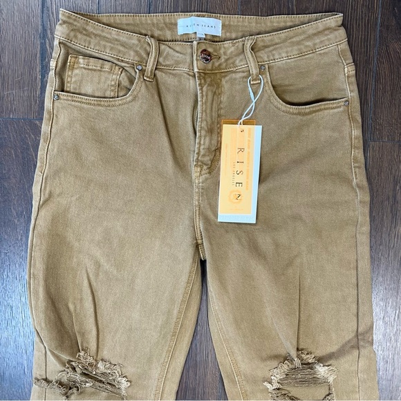 🆕 Risen Sand Distressed Straight Jean SZ 11/30 - Picture 5 of 7